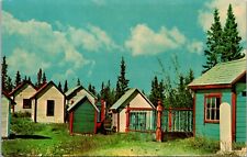 Postcard Indian Graveyard at Champagne Yukon Alaska[bs] picture