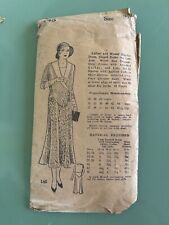 Early 1930’s Size 38 Dress Pattern picture
