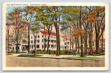 1923 Postcard Maplewood Hotel Pittsfield Mass. Tall Trees A9 picture