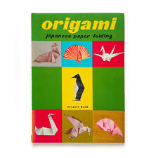 Vintage ORIGAMI JAPANESE PAPER FOLDING 1957 Instructional Book w/ Origami Paper picture
