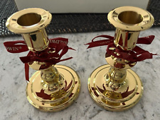 Pair of Baldwin Brass Candlesticks 5” tall , New in original box picture