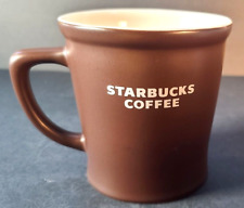 Starbucks 2008 Chocolate Brown 16 oz Coffee Mug Cup Ceramic Excellent Condition picture
