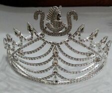 New Daughter of Isis Crown in silver tone with all white Rhinestones, DOI CROWN picture