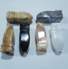 One- CLASSIC OLD SCHOOL ONYX STONE Smoking Stone 2 x3/4 hand Tobacco Pipe hitter picture