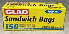 Glad Sandwich Bag Fold Top TV Movie Prop Vintage New 150 Count Advertising picture