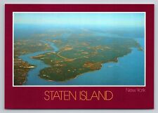 Aerial View Staten Island New York U.S.A. Vintage Unposted Postcard picture