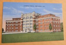 Vintage Unused Linen Postcard FORT  DODGE, Iowa IA. LUTHERAN  HOSPITAL M28  picture