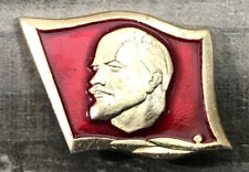 Vintage Vladimir Lenin Soviet Union Leader Russia Lapel Hat Jacket Vest Pin picture