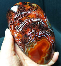 TOP 270G Natural Polished Silk Banded Lace Agate Crystal Madagascar  A2721 picture