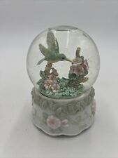 The San Francisco Music Box Company Hummingbird Glitter Snow Globe Vintage 1994 picture