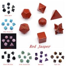 7 pcs/set Natural Stones Polyhedron Healing Crystal Home Decoration picture