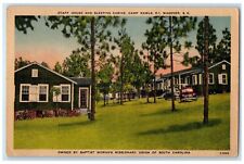 c1940 Staff House Sleeping Cabins Camp Rawls Wagener South Carolina SC Postcard picture