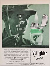 1962 Magazine Print Ad VU-lighter by Scripto Fishing Model Atlanta,Georgia picture