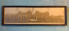 Antique 1920 WWI Framed Panoramic Photo REPLACEMENT DEPOT A.F. IN G COBLENZ 28x9 picture