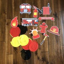 Firefighter Decorations Truck Ladder Die Cut Double Sided & Spirals Decorations picture