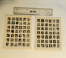 Vintage famous actors/ Celebrities small print photos. Total 84. 2 set. picture