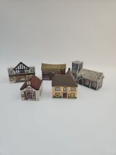 Lot of 5 Wade Whimsey On Why Village Miniature Building Figurines picture
