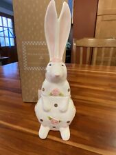 Patience Brewster / Mackenzie - Childs Really Rosy Bunny Lidded Dish, New In Box picture