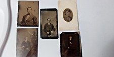 Tin Type Lot of 5 Pictures 1900's Lot # TTC picture