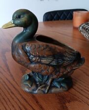 Vintage Mallard Duck Ceramic Planter Vase  picture