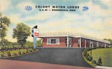 Strongsville, OH Ohio  COLONY MOTOR LODGE  Cuyahoga County  ROADSIDE  Postcard picture