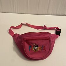 Vintage 90s Disney Minnie Mouse Florida Hot Pink Fanny Pack Women Adult Girl picture