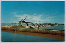 Vintage Postcard MO Clarksville Lock & Dam No. 24 Chrome -11150 picture