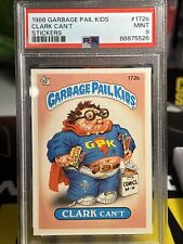 1986 Vintage Topps Garbage Pail Kids Series 5 CLARK Can’t #172b Card PSA 9 picture