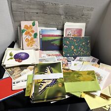 Vintage Current Lot Stationery Flowers  Greeting Cards Unused 1970-80’s Cats picture