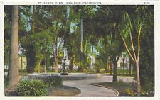 Vintage California Linen Postcard San Jose St James Park picture