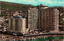 Ilikai Hotel Waikiki Yacht Harbor Hawaii HI Postcard Cancel PM WOB Note Curtiech picture