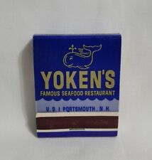 Vintage Yoken's Seafood Restaurant Matchbook Portsmouth NH Advertising Full picture