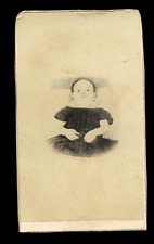 Enhanced 1860s Post Mortem Photo, Little Girl Open Eyes, New Jersey Photographer picture