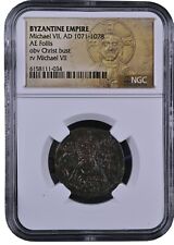 NGC Byzantine Bronze Folles Bust of Christ Jesus Christ - King of Kings PG picture
