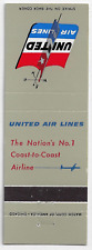 Empty Matchbook Cover United Airlines The Nation's No. 1 Coast to Coast Airline picture