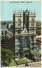 Vintage Postcard 1920's Westminster Abbey Church London England UK Structure picture