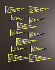 Lot Of Twelve Small Vintage US Navy Paper Pennants Circa 1950’s picture
