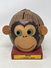 Vintage Souvenir Bank Koko A Nut From Florida Monkey Coconut picture