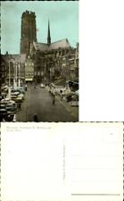 Antwerp Belgium Mechelen hoofdkerk st rombout en grote markt old cars picture
