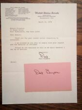 DALE BUMPERS AUTOGRAPH / SIGNATURE ~ Signed card & Senate Letter 1978 picture