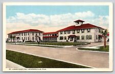 Postcard FL Jacksonville St. Lukes Hospital WB UNP A24 picture