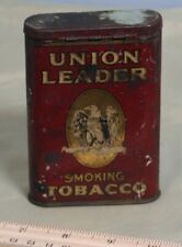 Vintage Union Leader smoking tobacco tin picture