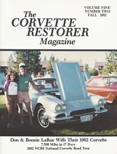 NCRS The Corvette Restorer Magazine 9#2 Fall 1982 1958 - 1962 Dash Pads #3 picture
