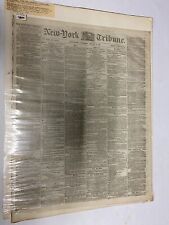 RARE ANTIQUE CIVIL WAR ERA 1861 NEWSPAPER SLAVE REBELS BATTLE NEWS ORIGINAL picture