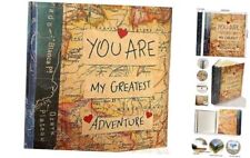 Holoary Self Adhesive Page Photo Album with Metallic Pen Magnetic Self gold picture
