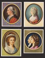 Reemtsma 1933 Goethe and his Muses 4 different cards EX picture