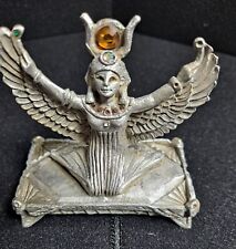 Vintage Egyptian Goddess Statue Pedestal picture
