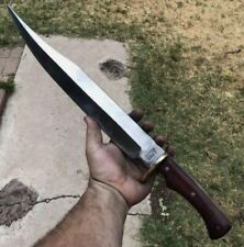 BEAUTIFUL CUSTOM HANDMADE 15'' D2 TOOL STEEL HUNTING KNIFE WITH SHEATH picture