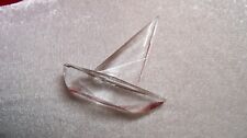 Beautiful Miniature Crystal Sail Boat Figurine picture