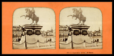 France, Rouen, Statue of Napoleon I by Dubray, ca.1865, day/night stereo (Fre picture